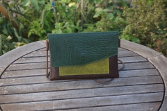 Les Cuirs de lune - Pochette Home marron vert