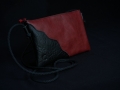 Les Cuirs de Lune - Pochette Onde bordeaux, noir