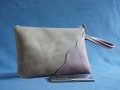 Pochette Onde beige - bois de rose