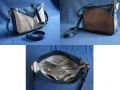 Sac GéoT bleu bronze beige face