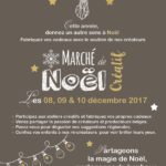 Affiche Marché de Noël Créatif & Participatif de Couleurs d'Ici