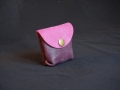 Les Cuirs de Lune - Mini porte-monnaie violet rose fuschia