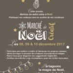 Affiche Marché de Noël Créatif & Participatif de Couleurs d'Ici